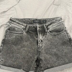 Flag and Anthem Black Denim Women's Shorts